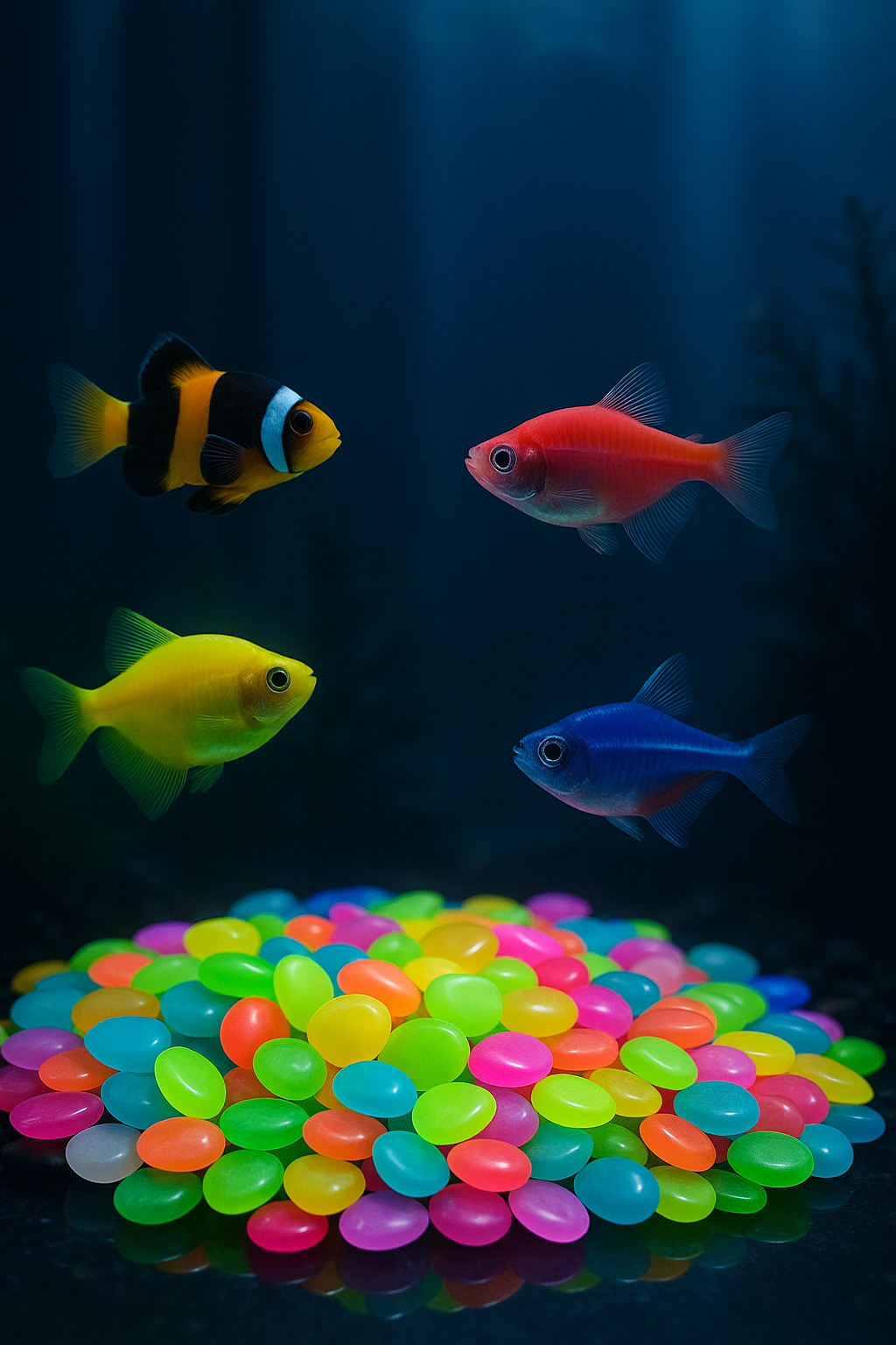 Glow in the Dark Decorative Pebbles (100 pcs)