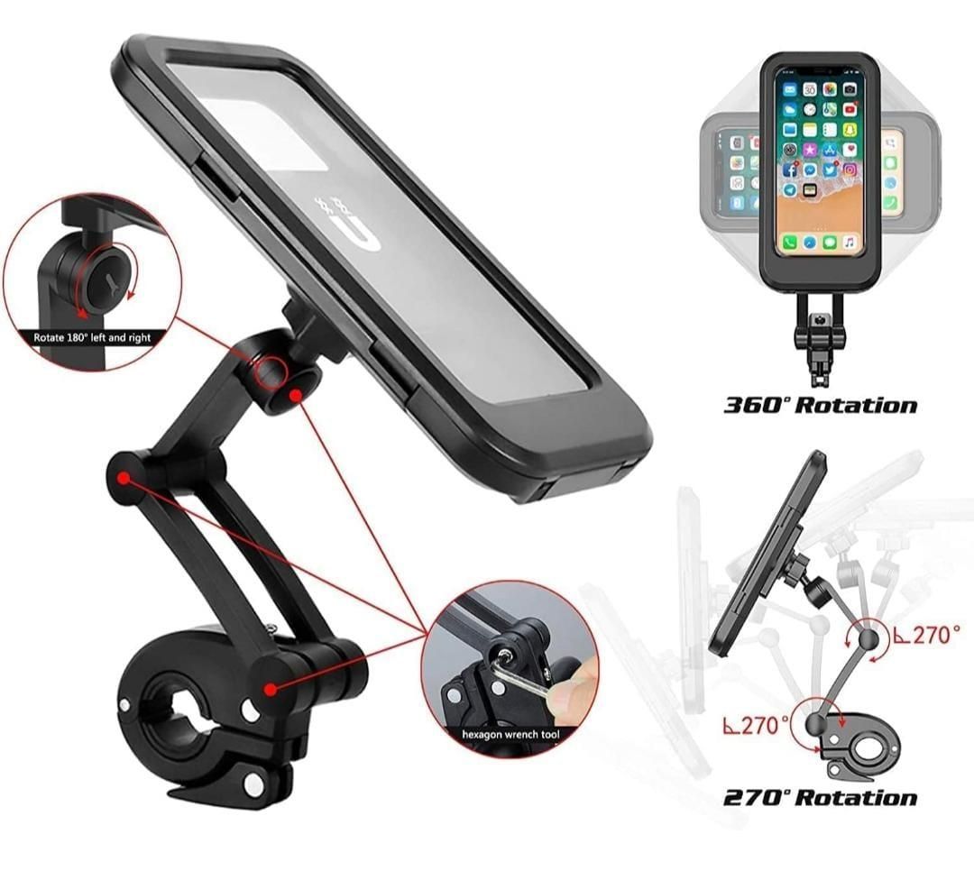 Motorcycle Bike Mobile Phone Holder – Ride Smart, Stay Connected