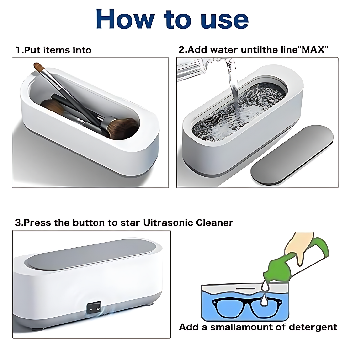 Ultrasonic Cleaner – Deep Clean in Seconds! (Battery Not Included)